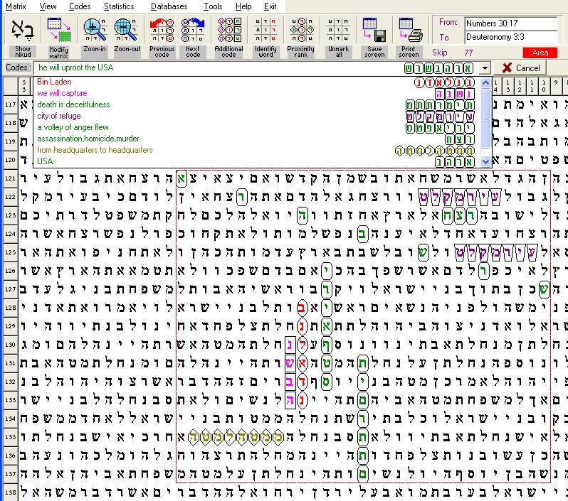 search bible code